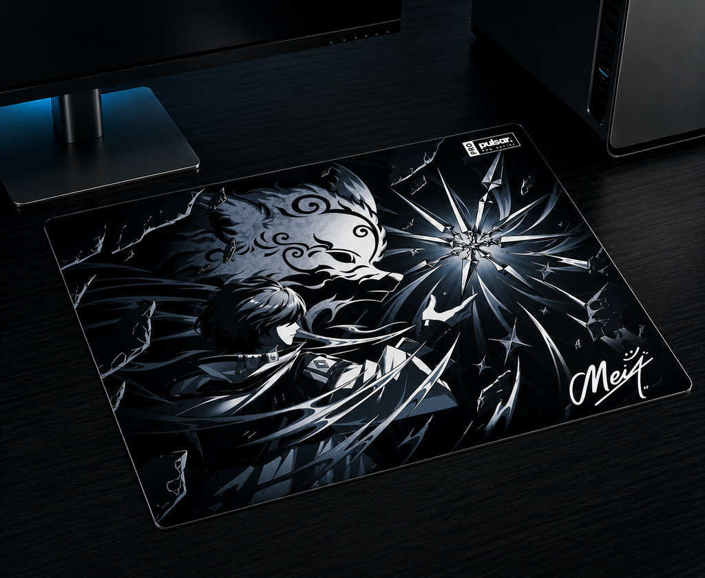 SYLO Tempered Glass Mouse Pads Customization Pixiv 3D Photovoltaic Technology Desk Pad PC FPS Gaming Glass Pad Replica